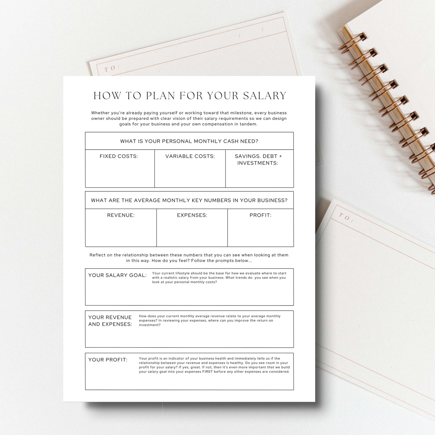 The Business Owner Salary Pack | Pre-Order for April 10th Shipping