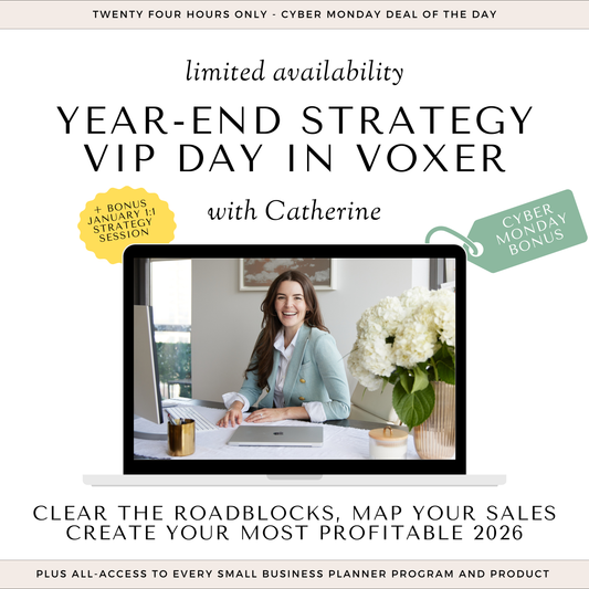 Black Friday Week CYBER MONDAY: 1-on-1 Strategy Day with Catherine (in Voxer) + All Access Pass + Lifetime AI Access