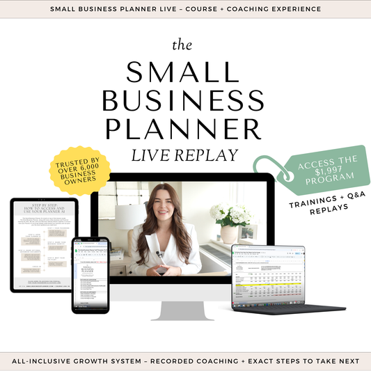 Black Friday Week: Replay Access to Small Business Planner LIVE